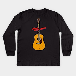 Hank Williams 1941 Martin D-28 Acoustic Guitar Kids Long Sleeve T-Shirt